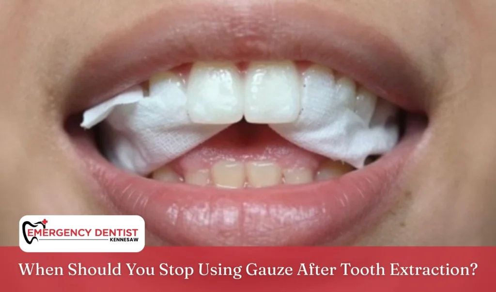 when-to-stop-using-gauze-after-extraction
